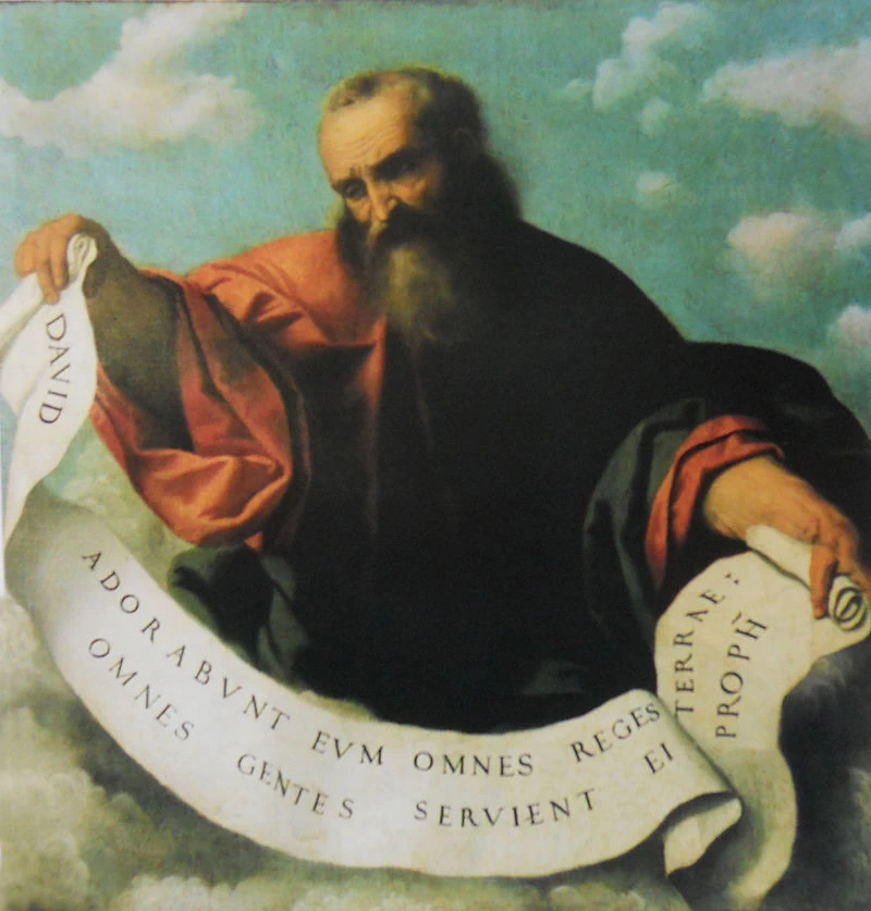 86-Alessandro Bonvicino-Moretto-profeta David-Brescia-Chiesa san Giovanni Evangelista